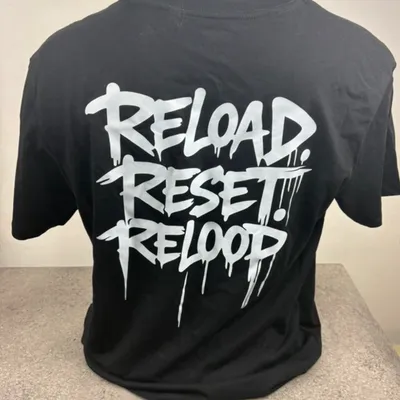 T-shirt Noir RW – Reload Reset Reloop – Taille M